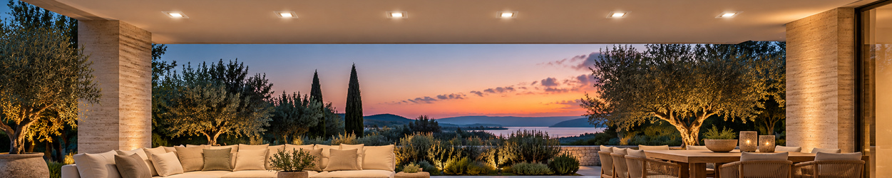 Outdoor recessed lighting