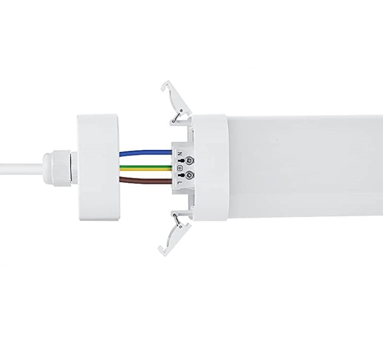 40W LED vapor tight fixture 6 pieces 120cm 140L /W IP65 (2 connection points)