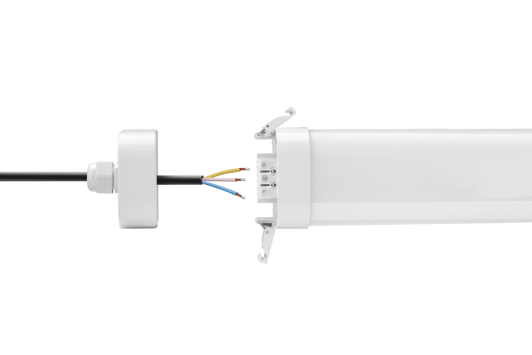 LED vapor tight fixture 60W 150cm 100L /W IP65 (2 connection points)