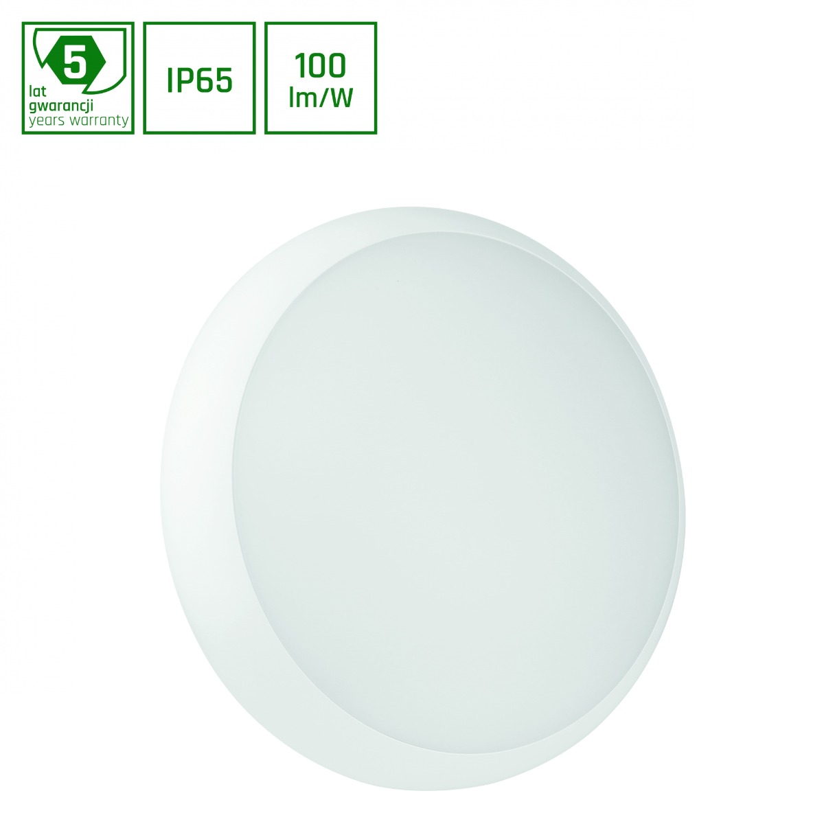 LED Lamp 18W CCT Surface-Mounted IP65 Round Outdoor