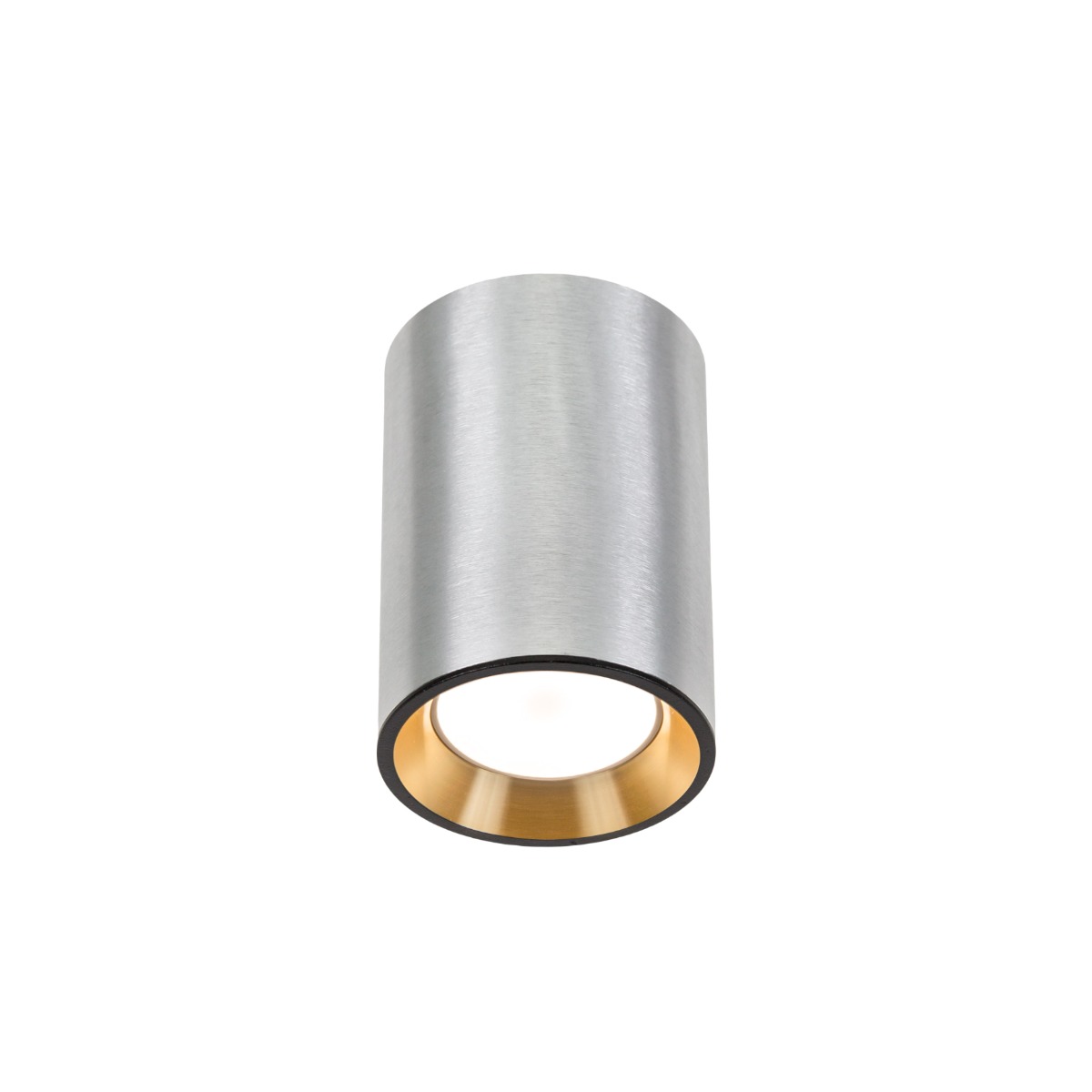 LED Spot Mini GU10 Surface-Mounted Argent Round 70x100mm IP20