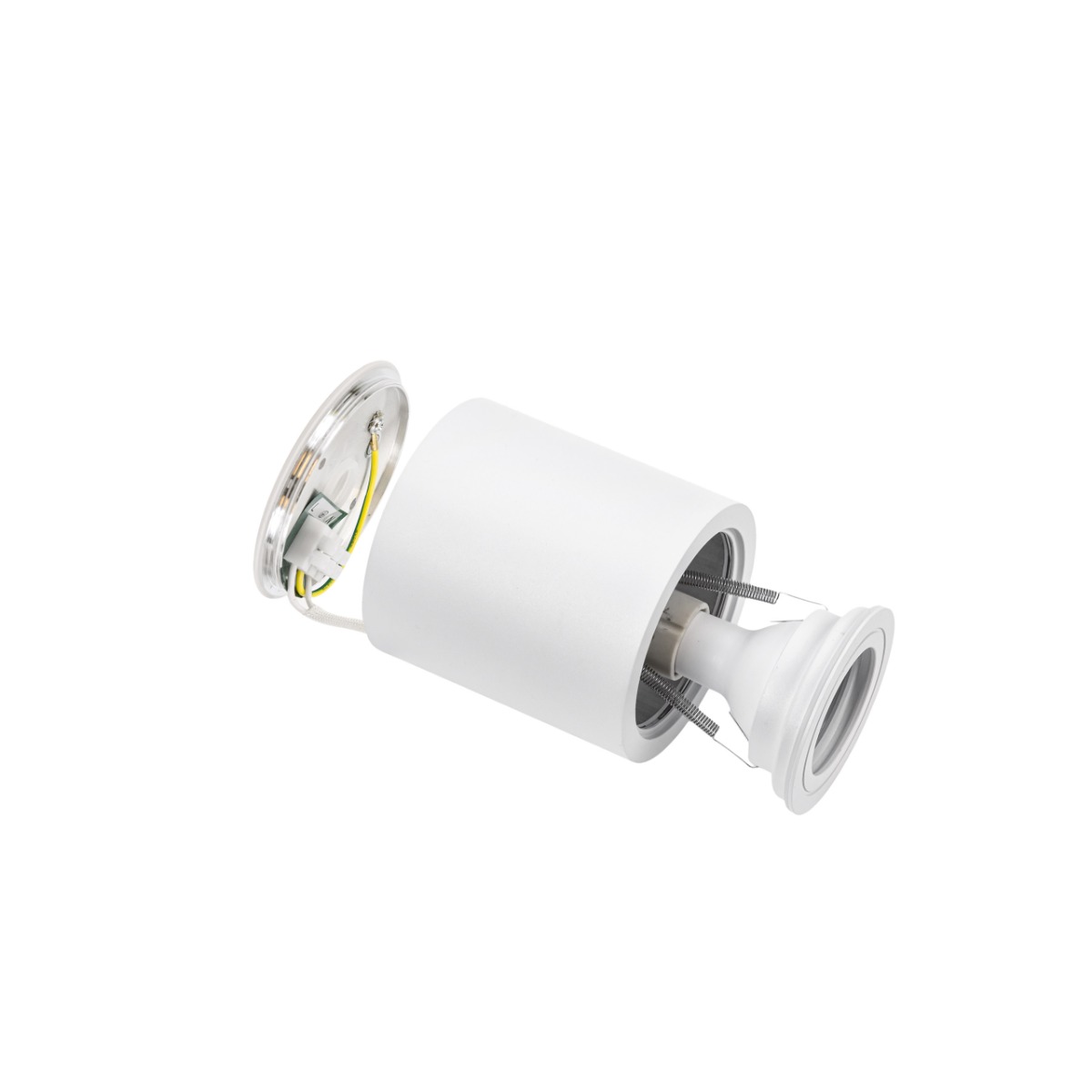 LED Spot GU10 Socket Surface-Mounted Round IP65 White 