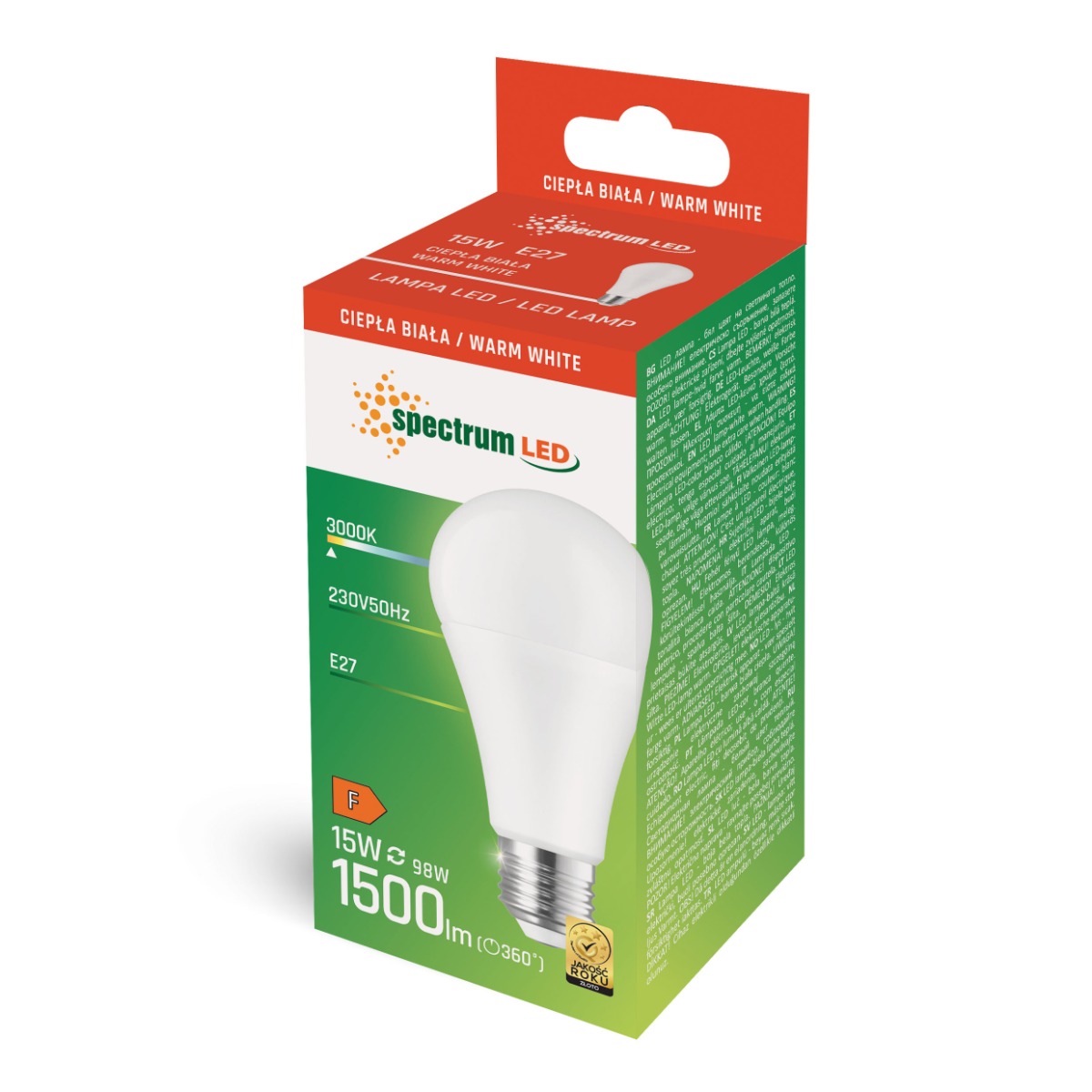 E27 LED Light Bulb GLS 15W 