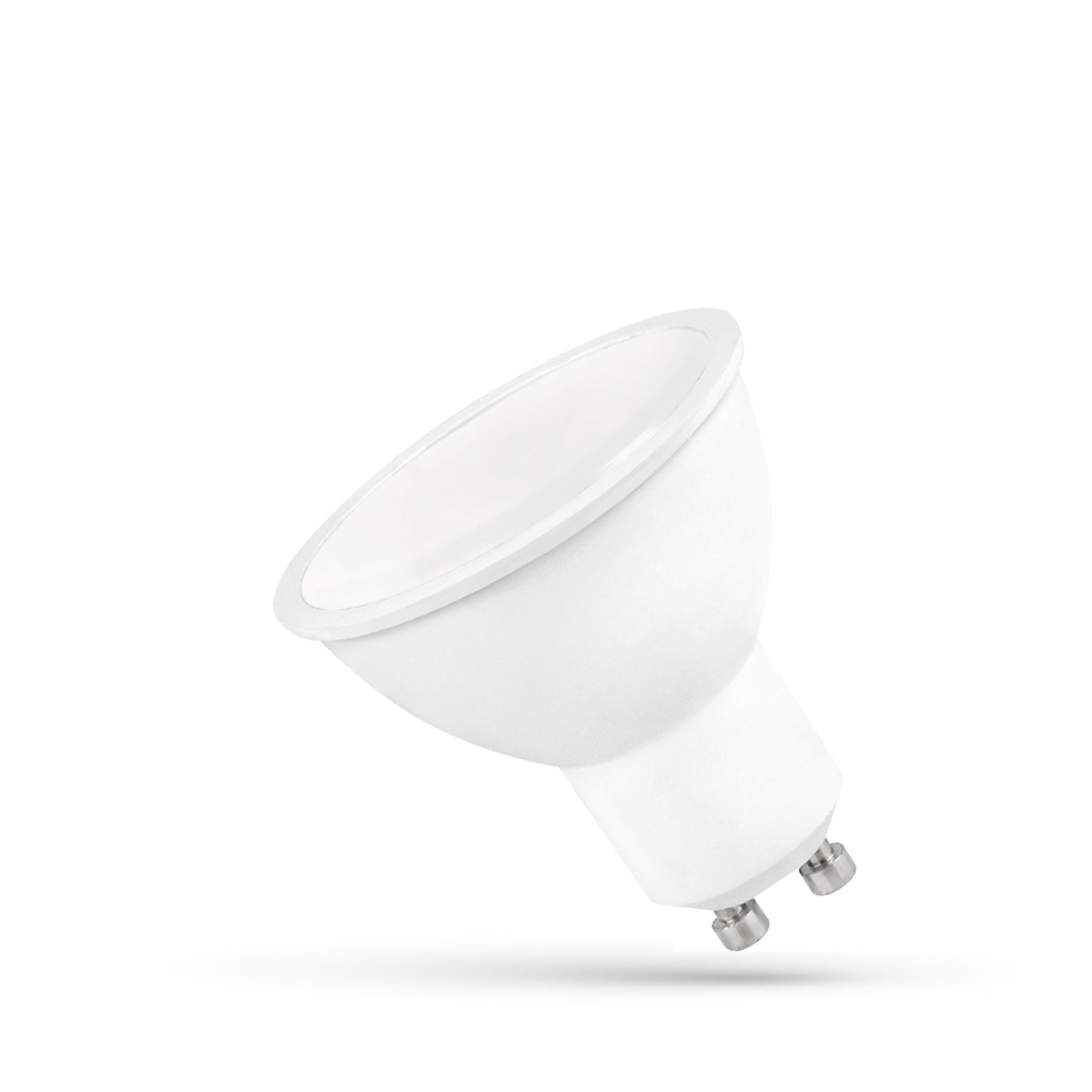GU10 LED Light Bulb 6W with a cover made of milky white plastic