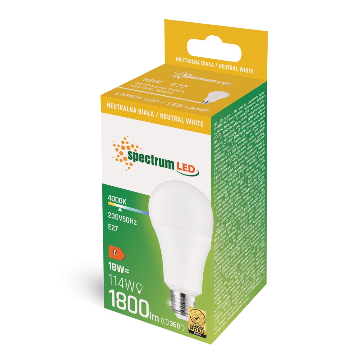 E27 LED Light Bulb  GLS A70 18W 
