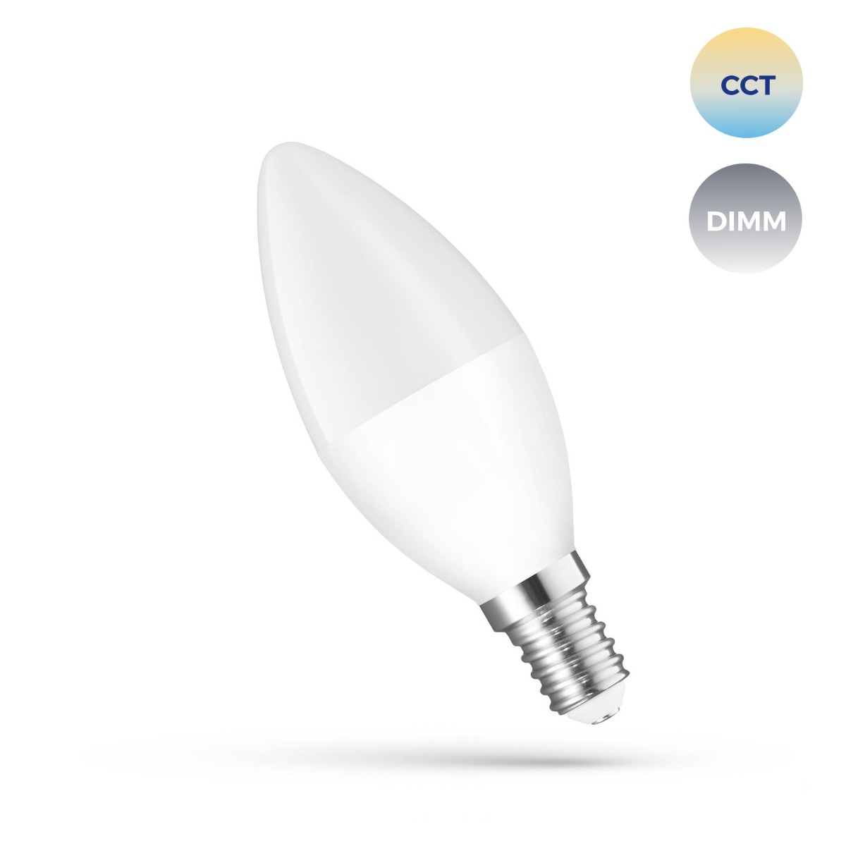 E-14 Smart lamp 5W C38 CCT+DIMM Wi-Fi