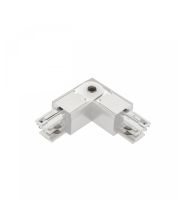 3-Phase Rail Connector Adjustable Left White