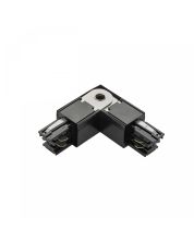 3-Phase Rail Connector Adjustable Left Black