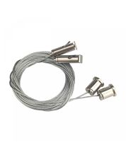 Universal Suspension Kit with Galvanised Steel Cable 3 m – Pack of 2 – Silver