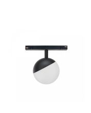 LED globe luminaire for track 5W CCT 48V Ø100 mm dimmable Black
