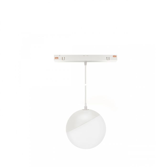 LED ball hanging lamp for rail 5W CCT 48V Ø100 mm White