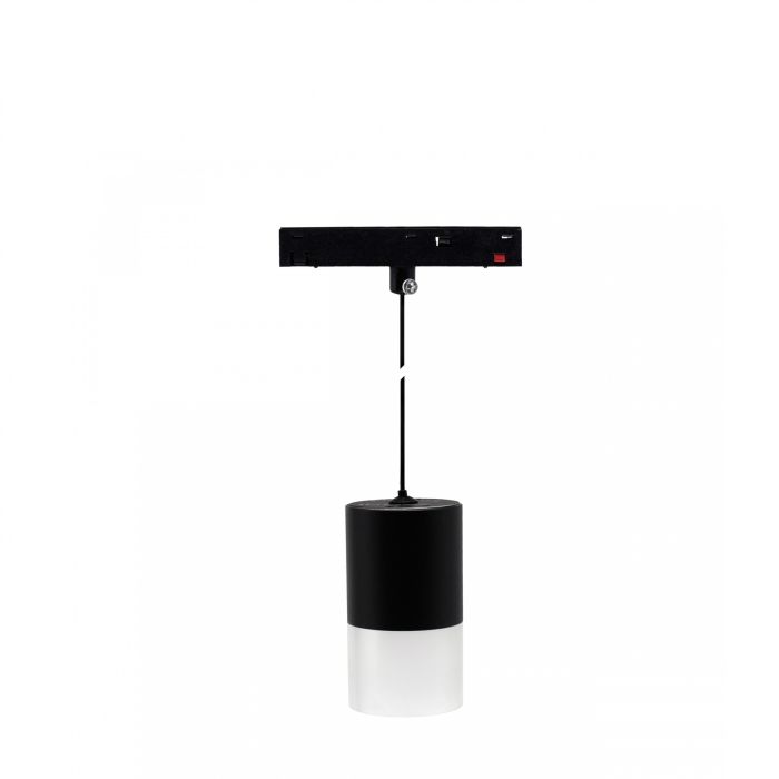 LED pendant lamp for track 7W K2700 48V Ø55 mm Black