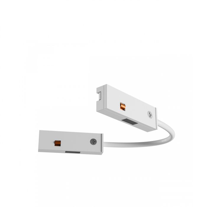 Flexible electric rail coupler for narrow rail 48V White