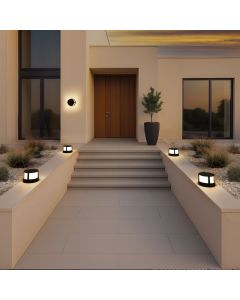 LED Outdoor Wall Lamp Round 10W CCT IP65 White