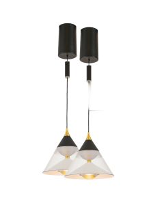 LED Pendant Light Ø15 cm with Hand Motion Sensor | 29W | 5100 Lumens | CRI90 | Black