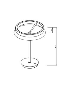 LED Table Lamp Ø33 cm | 24W | 2400 Lumens | CRI90 | CCT 2700K-4000K | White