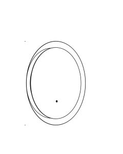 Round LED Mirror with Lighting Ø60 cm | 20W | 2000 Lumens | CRI90 | CCT 2700K-4000K | Black