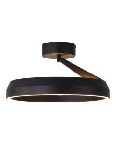 LED Ceiling Light Ring Ø45 cm | 50W | 5500 Lumens | CRI90 | CCT 2700K-4000K | Black