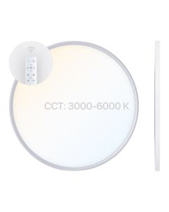LED Surface Panel Round Ø60 cm | 40W | CCT Dimmable | 3000K-6000K | CRI90 | Remote Control