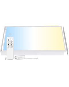 LED Panel 120x60 cm | 60W | CCT Dimmable | 3000K-6000K | CRI90 | Remote Control