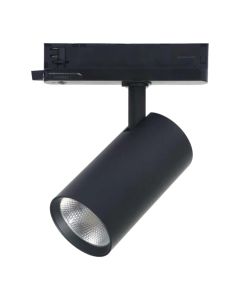 3-Circuit LED Track Spotlight 30W | CCT 3000K-4000K-6000K | CRI90 | 24° | Ø80 mm | Black
