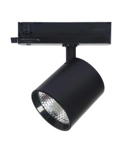 3-Circuit LED Track Spotlight 30W | CCT 3000K-4000K-6000K | CRI90 | 24° | Ø97 mm | Black