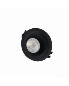 Recessed spot GU10 – round – black – IP20 – Ø86×41 mm – without bulb