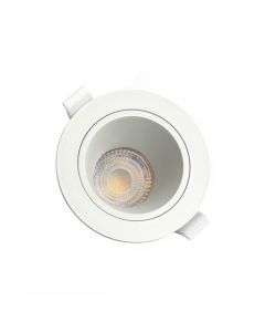 Recessed spot GU10 – round – white – anti-glare – IP20 – Ø95×46 mm – without bulb