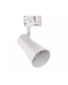 3-Phase Track Spotlight GU10 White – 80×140×180 mm