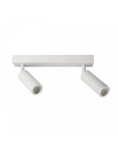 Surface-mounted spot MR11 2 heads – white – adjustable – IP20 – 260×54×160 mm – without bulb
