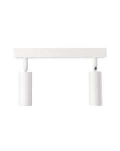 Surface-mounted spot MR11 2 heads – white – adjustable – IP20 – 260×54×160 mm – without bulb