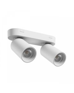 Surface-mounted spot GU10 2 heads – white – IP20 – 220×70×135 mm – without bulb