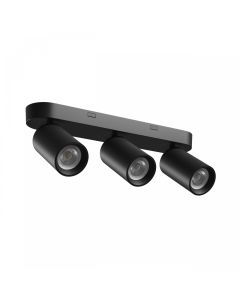 Surface-mounted spot GU10 3 heads – black – IP20 – 350×70×135 mm – without bulb