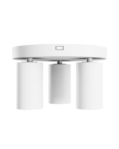 Surface-mounted spot GU10 3 heads – round – white – IP20 – 220×134 mm – without bulb
