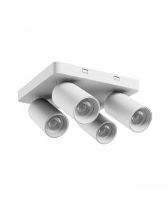 Surface-mounted spot GU10 4 heads – square – white – IP20 – 220×220×134 mm – without bulb