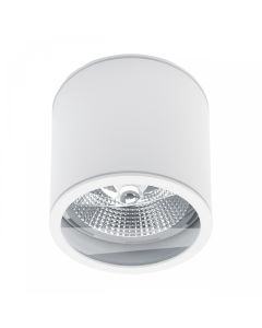 Surface-mounted spot AR111 GU10 – round – white – IP44 – 118×114 mm – without bulb