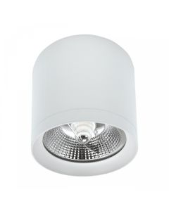 Surface-mounted spot AR111 GU10 – round – white – anti-glare – IP20 – 118×110 mm – without bulb