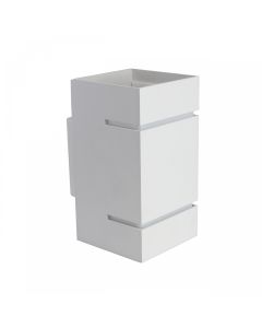 Wall light G9 – square – white – IP20 – 80×150 mm – without bulb
