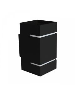 Wall light G9 – square – black – IP20 – 80×150 mm – without bulb
