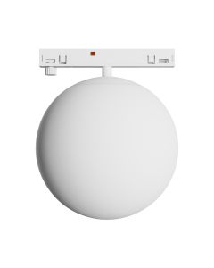 LED globe luminaire for narrow track 7W K3000 48V Ø100 mm White