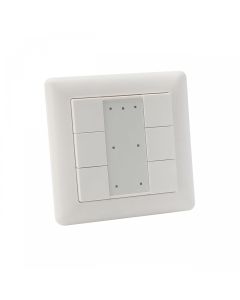 Wall push button panel with 6 DALI buttons