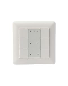 Wall push button panel with 6 DALI buttons