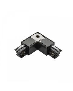 3-Phase Rail Connector Adjustable Left Black
