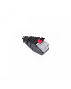 Female DC plug with quick connector