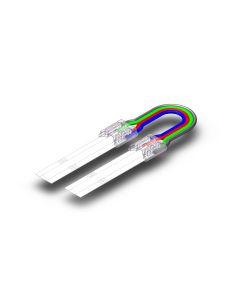 Strip-to-strip connector with cable for COB RGB LED strip – 10 mm