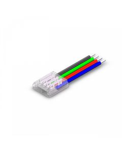Strip-to-cable connector for SMD RGB LED strip – 10 mm