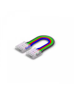 Strip-to-strip connector with cable for SMD RGB LED strip – 10 mm