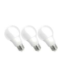 LED Bulb E27 9W K3000 820 lm – Pack of 3