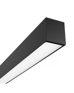 LED Linear Ceiling Light 24W CCT K3000/K4000/K6500 2400 lm 60 cm – Black