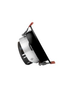 Recessed spot GU10 – round – black (silver reflector) – IP20 – Ø85×50 mm – without bulb